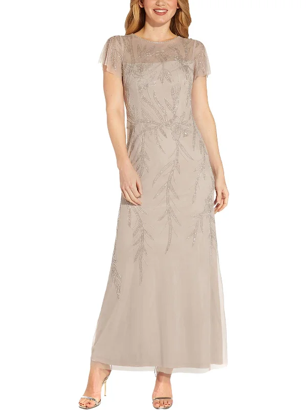 Sale Event Womens Beaded Maxi Evening Dress