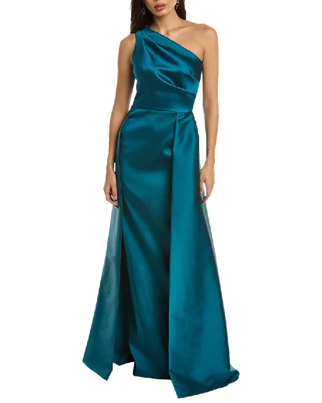 Limited Time Discount Teri Jon by Rickie Freeman One-Shoulder Gown