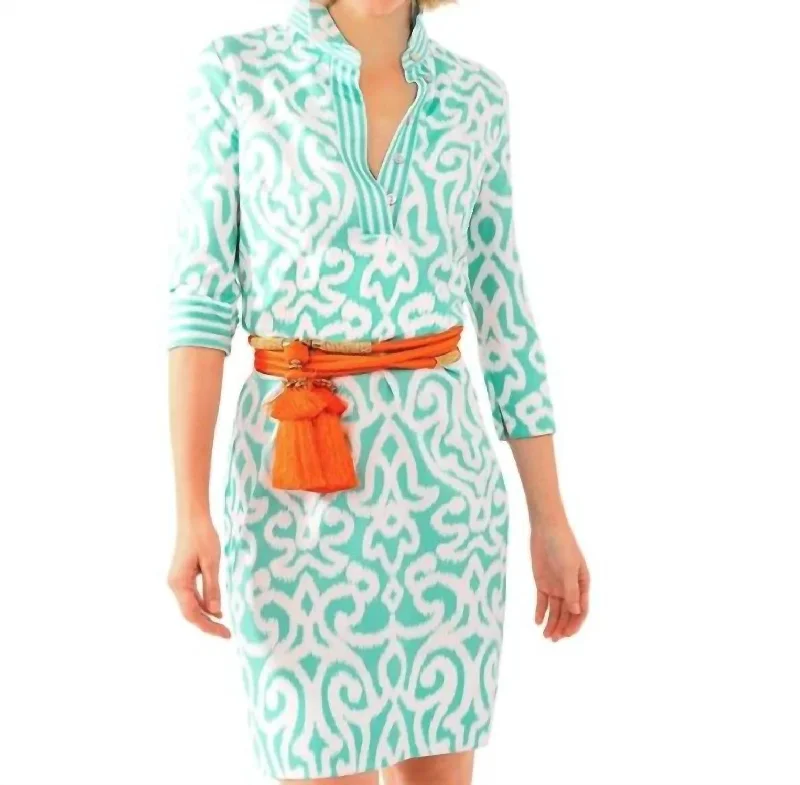 Buy More, Save More Everywhere Dress - Arabesque In Turquoise