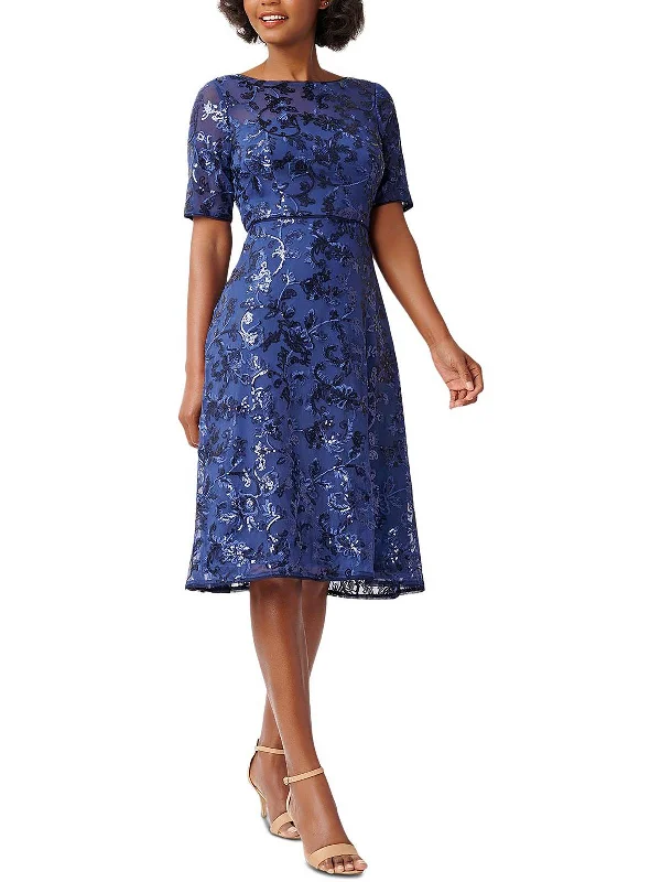 Super Sale Womens Cocktail Midi Fit & Flare Dress