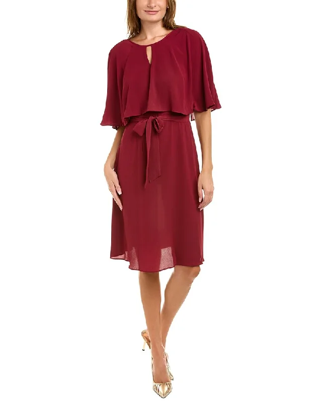 While Supplies Last London Times Pebble Crepe Midi Dress