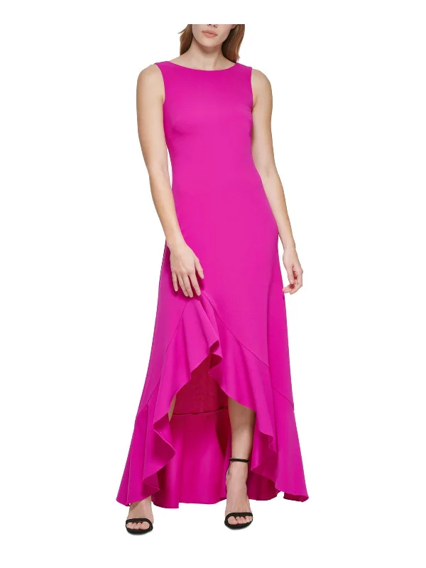 Special Discount Womens Ruffled Full Length Evening Dress
