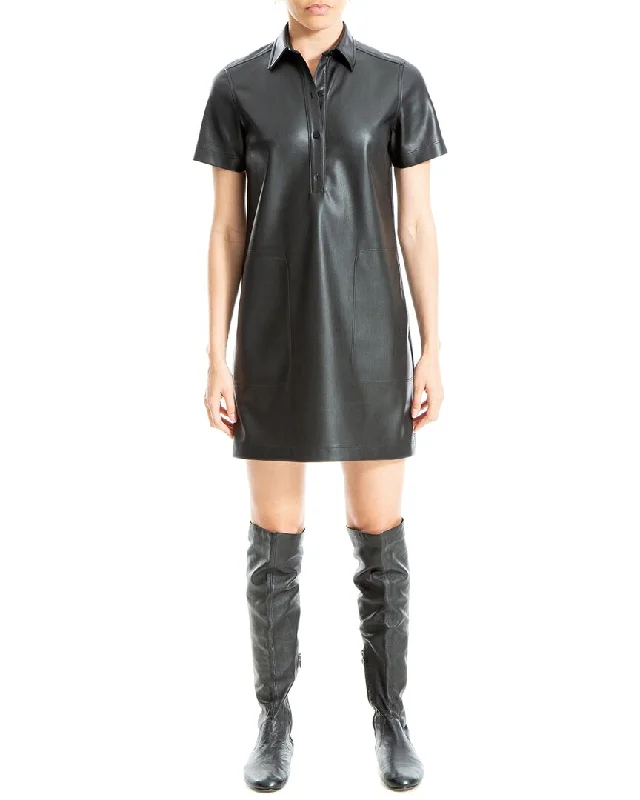 Crazy Savings Max Studio Leatherette Shirtdress