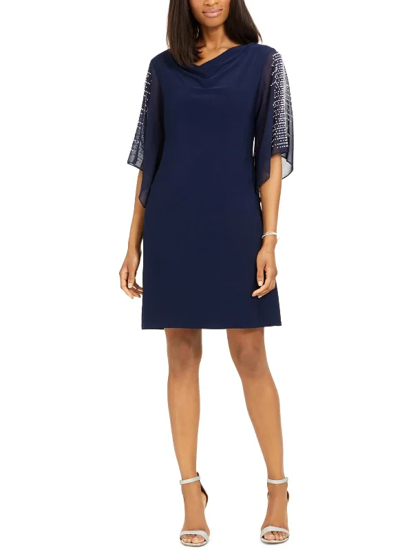 Super Sale Womens Split Sleeve Mini Sheath Dress
