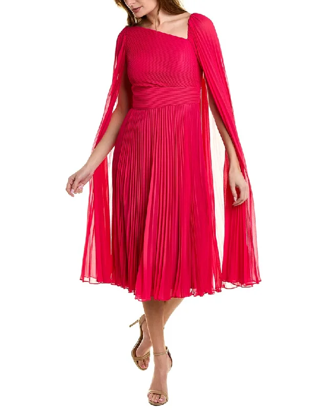 Sneak Peek Sale Teri Jon by Rickie Freeman Pleated Cocktail Dress