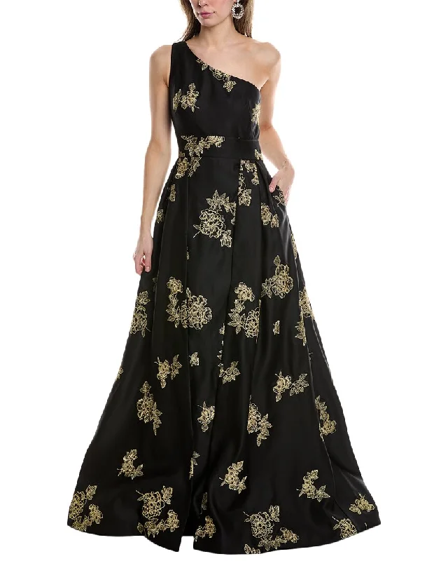 Super Bargain Marchesa Notte One-Shoulder Heavy Duchess Satin Gown