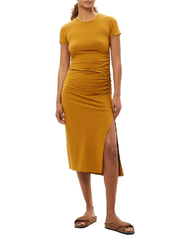 Referral Discount Theory Shirred Midi Dress