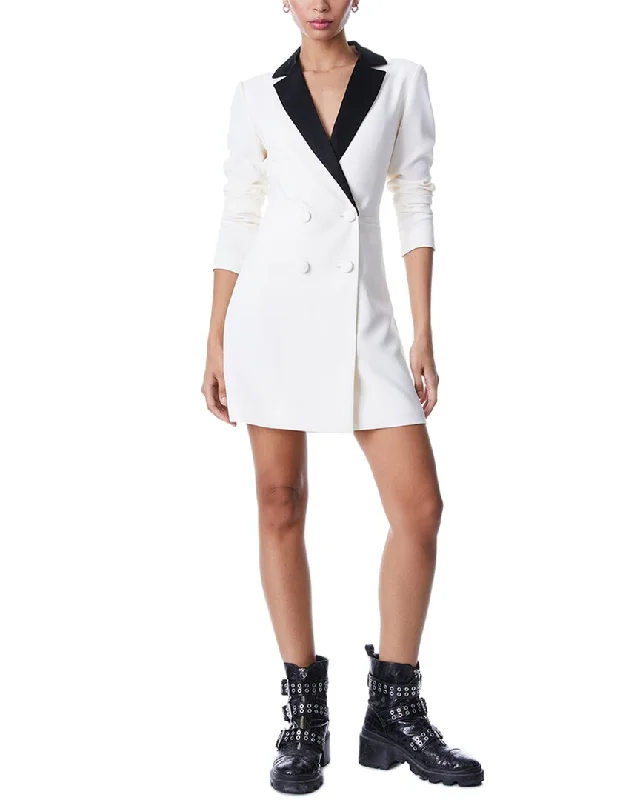Hot Deal alice + olivia Kyrie Tuxedo Dress