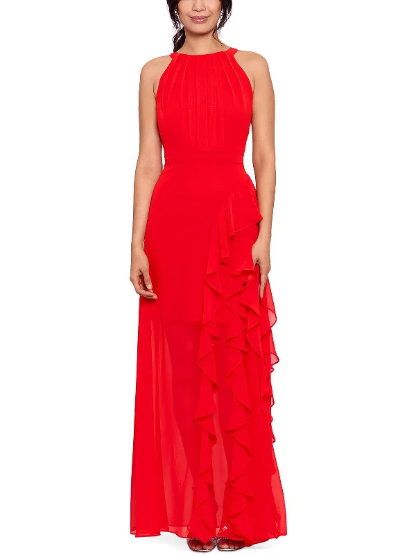 The Best Prices Petites Womens Halter Maxi Evening Dress