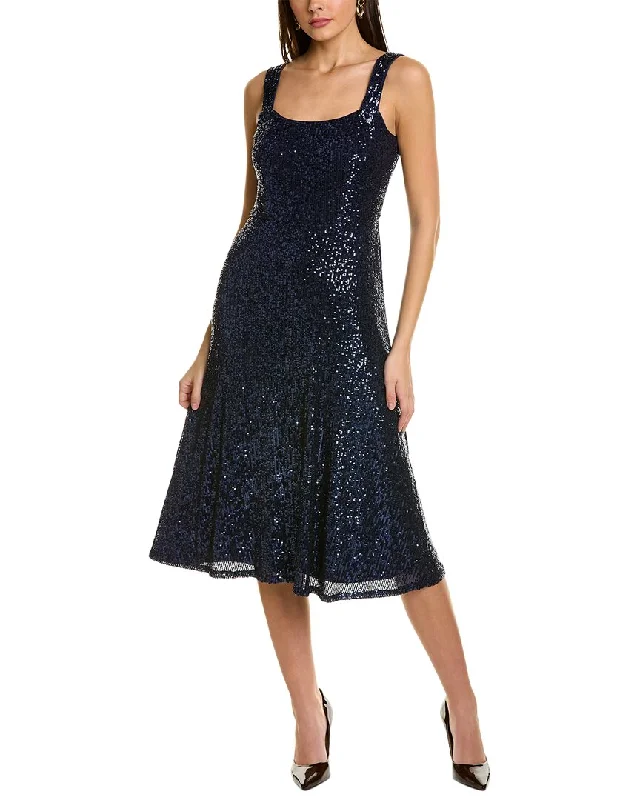 Fantastic Offers Anne Klein Scoop Neck Midi Dress
