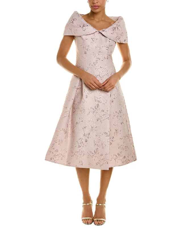 Friends and Family Sale Teri Jon by Rickie Freeman Portrait Jacquard A-Line Dress