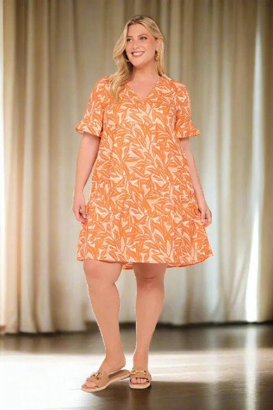 Lowest Prices Sabrina Short Dress in Coral Coast