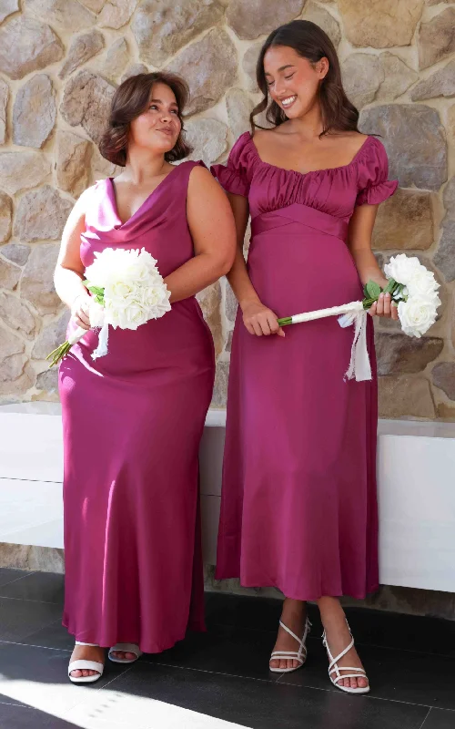 Instant Savings Jolene Maxi Dress - Plum