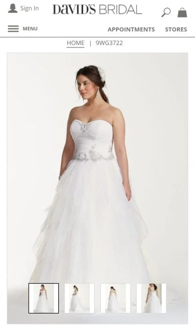 While Supplies Last David's Bridal Jewel Collection 9WG3722