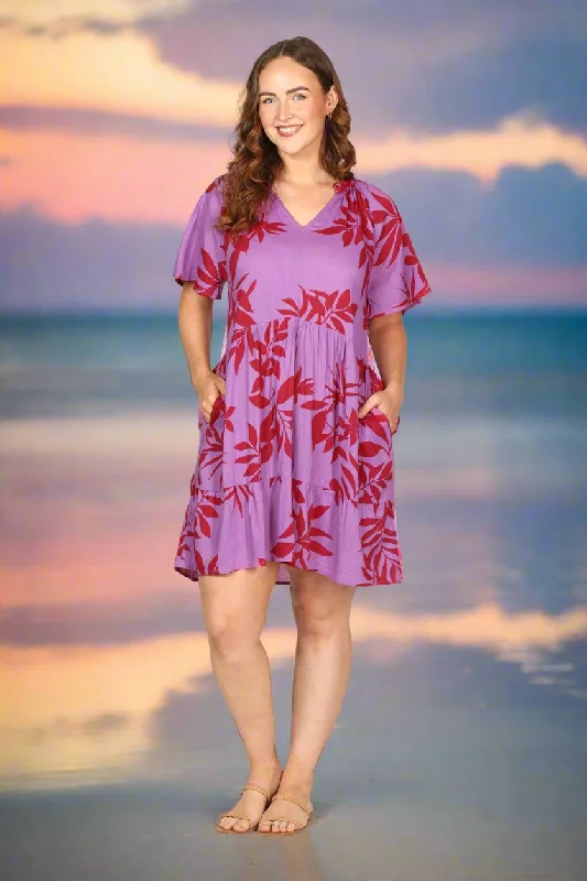 Discount Deals Ismay Short Dress in Fuchsia Fever