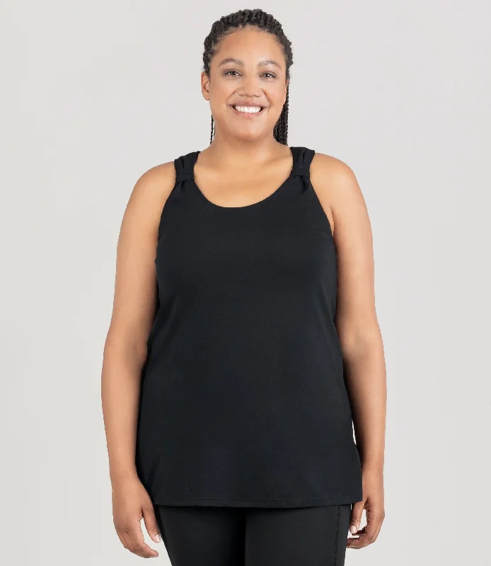 Great Deals AquaSport Hanalei Tankini Top Black