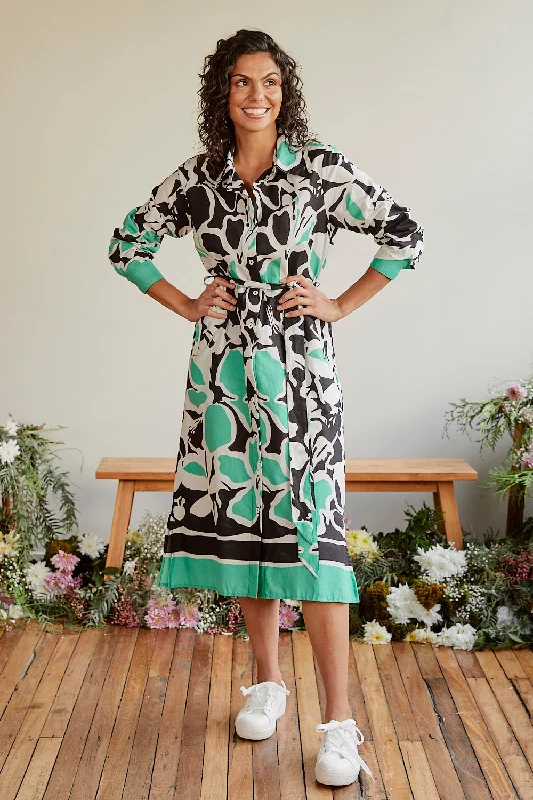 Instant Discount Abbey Shirt Dress in Helsinki Summer