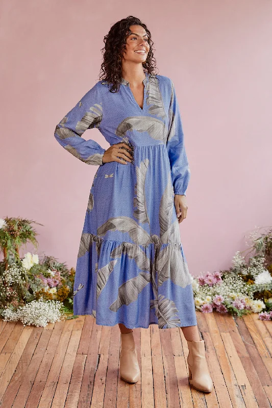 Mega Deal Sabre V-Neck Maxi Dress in Whitsundays