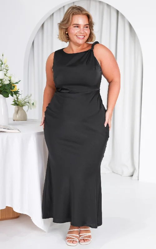 Crazy Savings Mosse Maxi Dress - Black