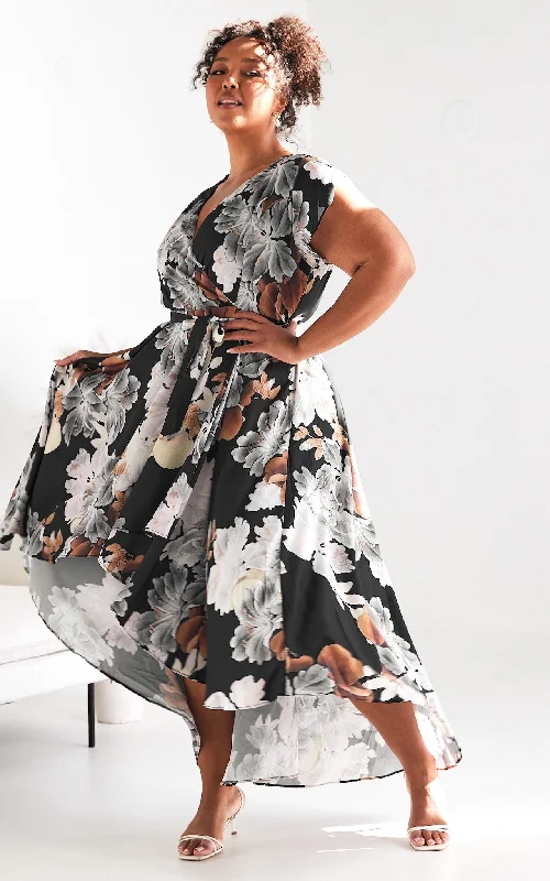 Exclusive Preview Erin Maxi Dress - Multi Black Floral