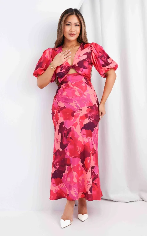 Fantastic Offers Kamala Maxi Dress - Pink Floral