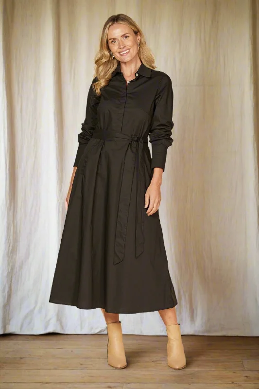 Bargain Blast Kelly Poplin Dress in Black