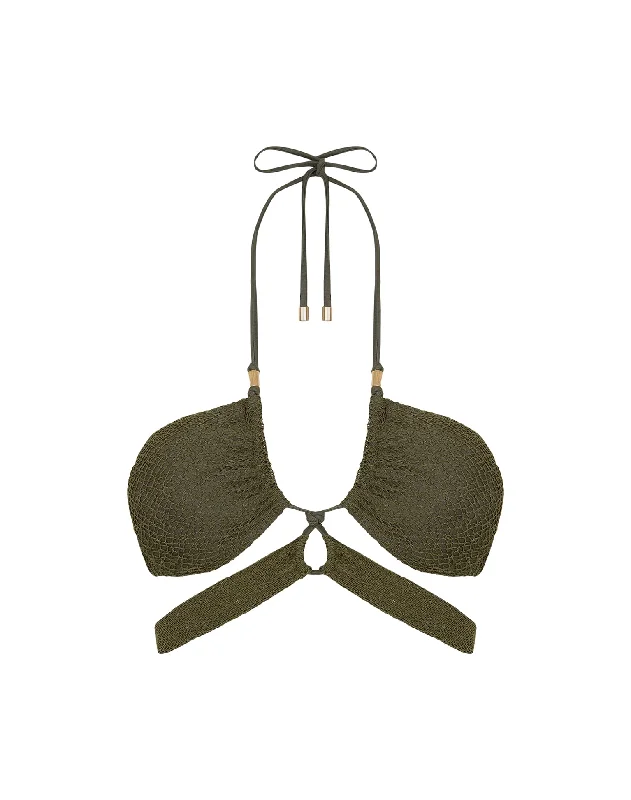 Holiday Sale Mesh Ruth Gi Top - Evergreen