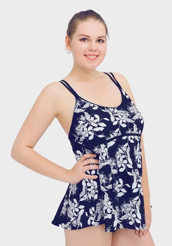 Reduced Prices Facile Floral Print Swim Dress