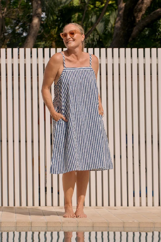 Online Only Billie Beach Sundress in Poolside