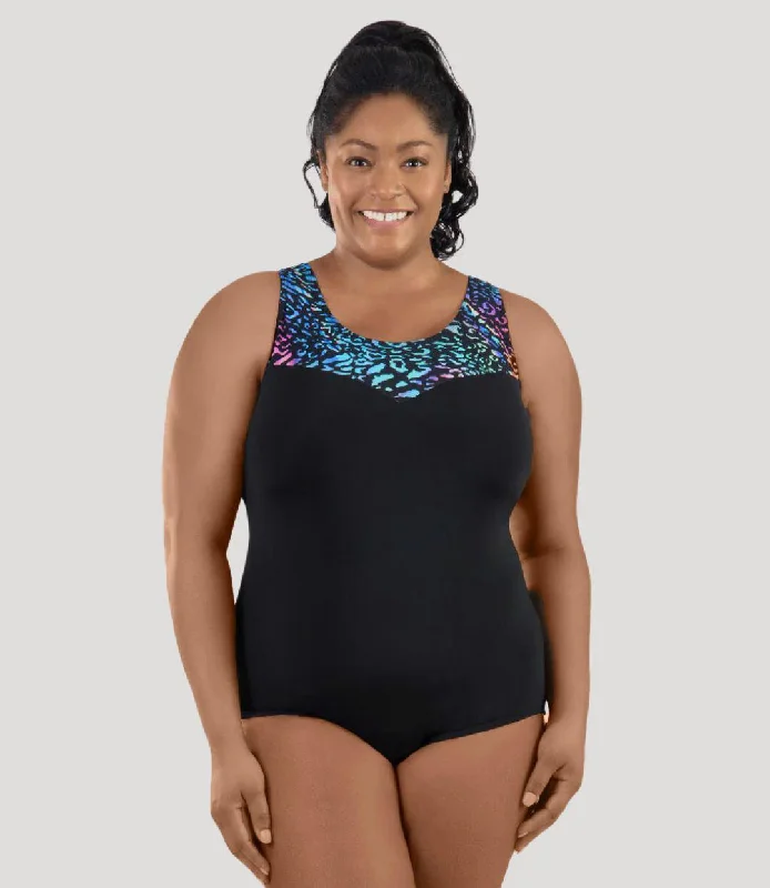 Lowest Price QuikEnergy Sweetheart Tank Suit Coral Reef Black