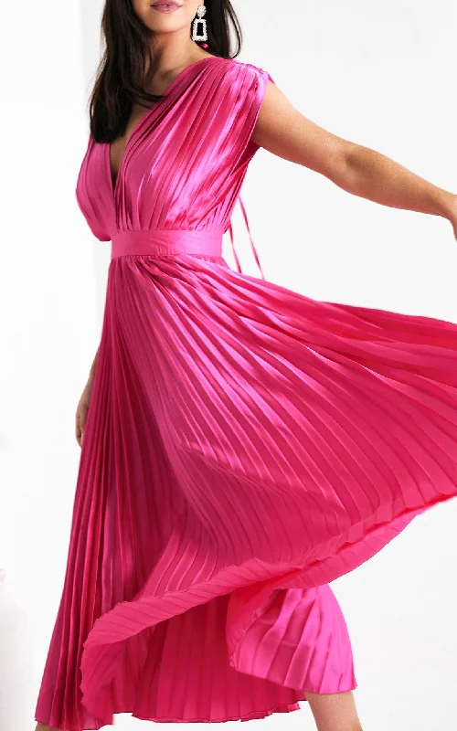 Friends and Family Sale Naomi Maxi Dress - Hot Pink