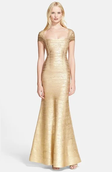 Big Discounts Other Herve Leger Lora Woodgrain Foil Bandage Gown/HUN61