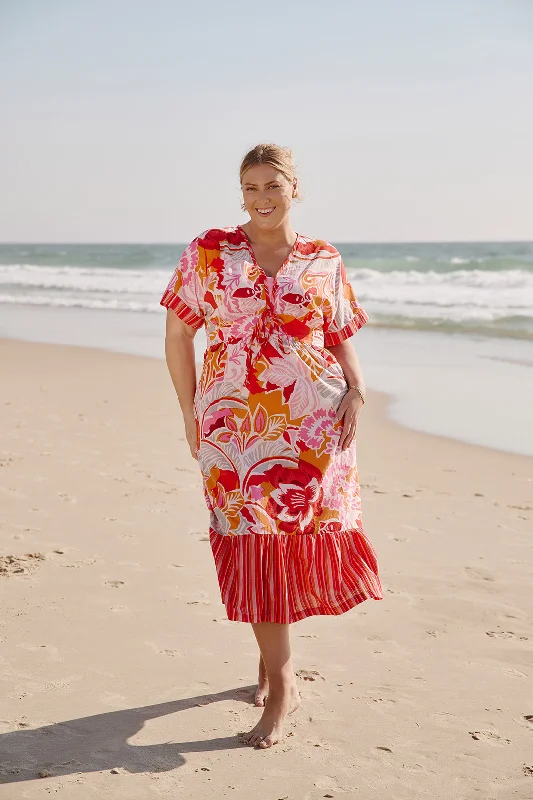 Early Access Selma Maxi Dress in Coralene