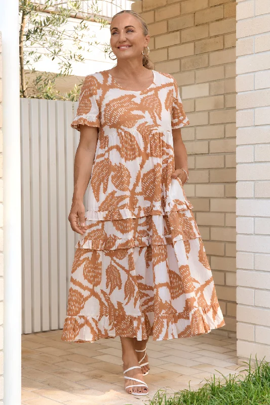 Buy More, Save More Sabre Frill Dress in Desert Palms