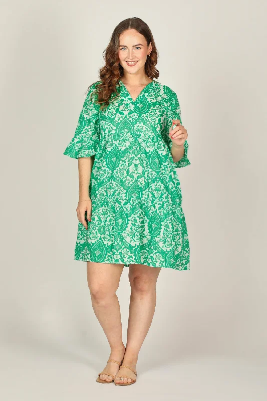 Special Buy Scout Tiered Dress in Green Danube