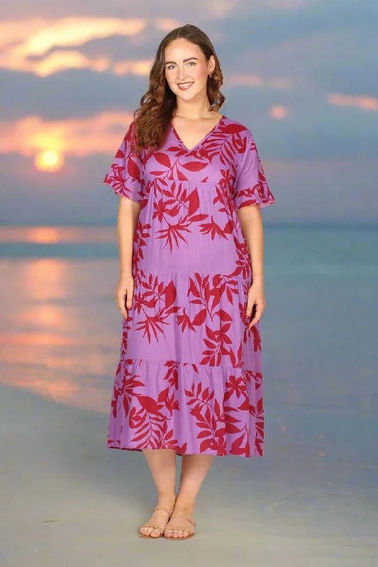Exclusive Savings Sabrina Maxi Dress in Fuchsia Fever