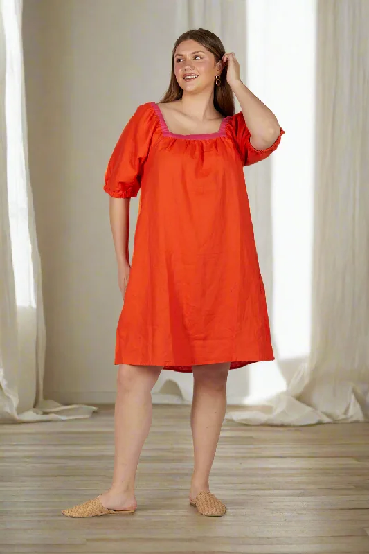 Fantastic Deals Elle Linen Tunic Dress in Sunburst