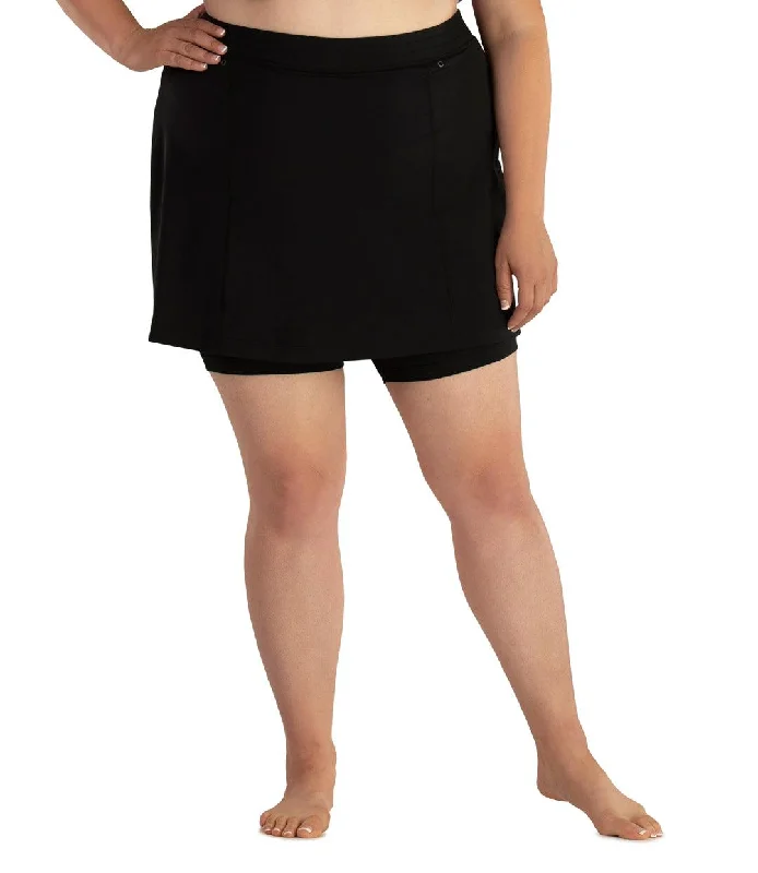 Fantastic Offers QuikEnergy Swim Skirt with Short Black