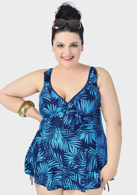 Price Drop Alert Lacta Leaf Printed Swimwear