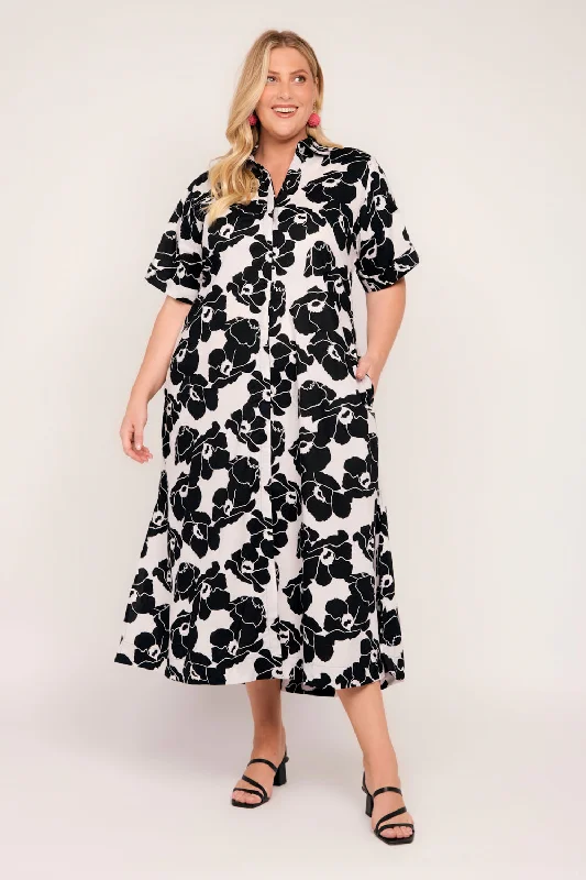 Deep Discounts Gracie Shirt Dress in Carnival
