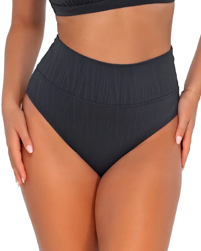 Can't Miss 2024 Sunsets Slate Seagrass Texture Hannah High Waist Bottom - 33B