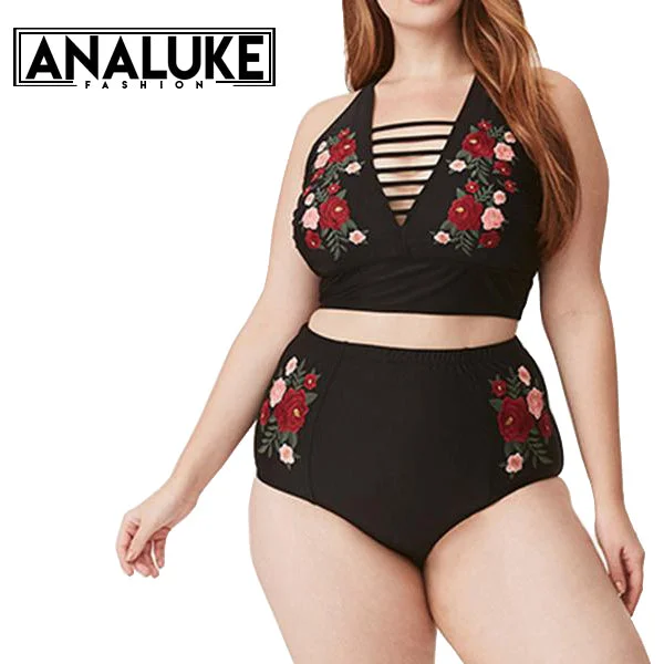 Value Deals Flower Embroided Swimwear