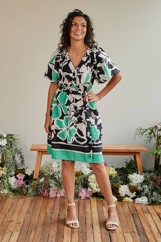 Deal Zone Thelma Tie Dress in Helsinki Summer