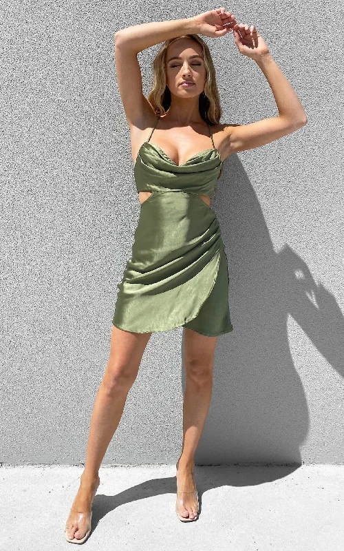Customer Appreciation Sale Calabria Dress - Olive