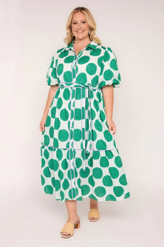 Crazy Savings Ginette Maxi Dress in Polka Fest