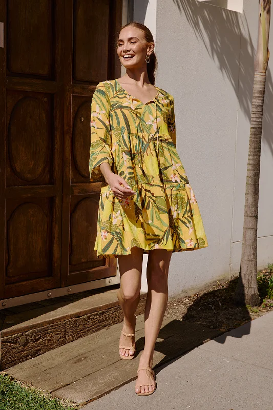 Season Finale Sale Ingrid Tiered Dress in Villa Capri
