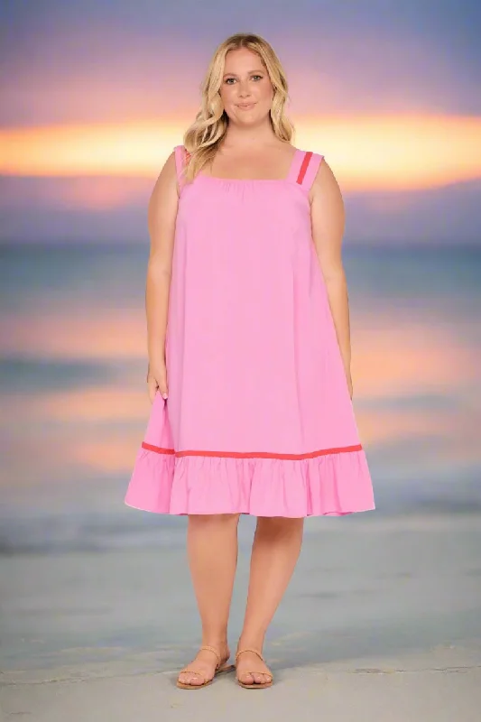 Act Now Celia Short Dress in Blushing Berries