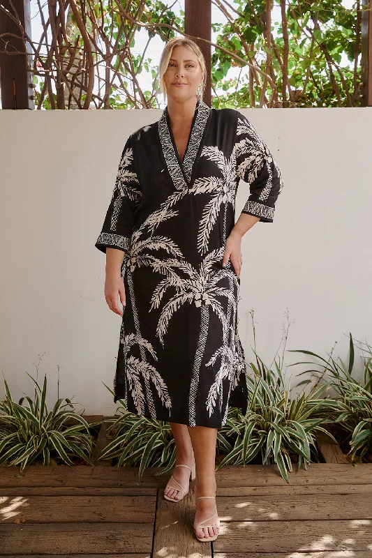 YEAR-End Sale Tia Tunic Dress in Sunset Palms