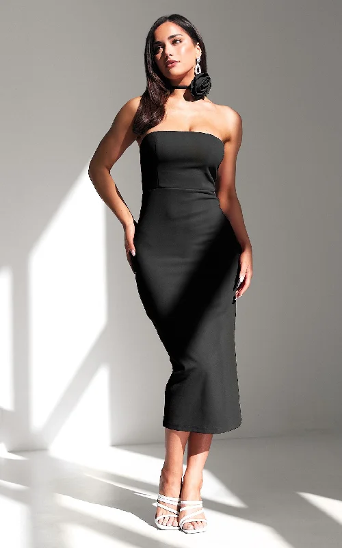 Clearance Sale Ruby Jane Midi Dress - Black