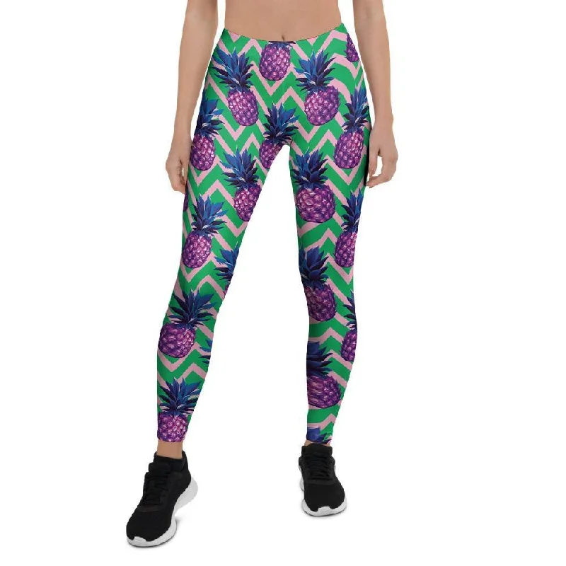 Buy Now Abstract Hawaiian Pineapple Print Women's Leggings